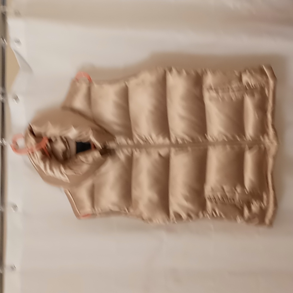 Talbots Gold Fluffy Vest